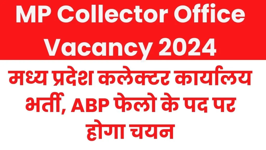 MP Collector Office Damoh Vacancy 2024