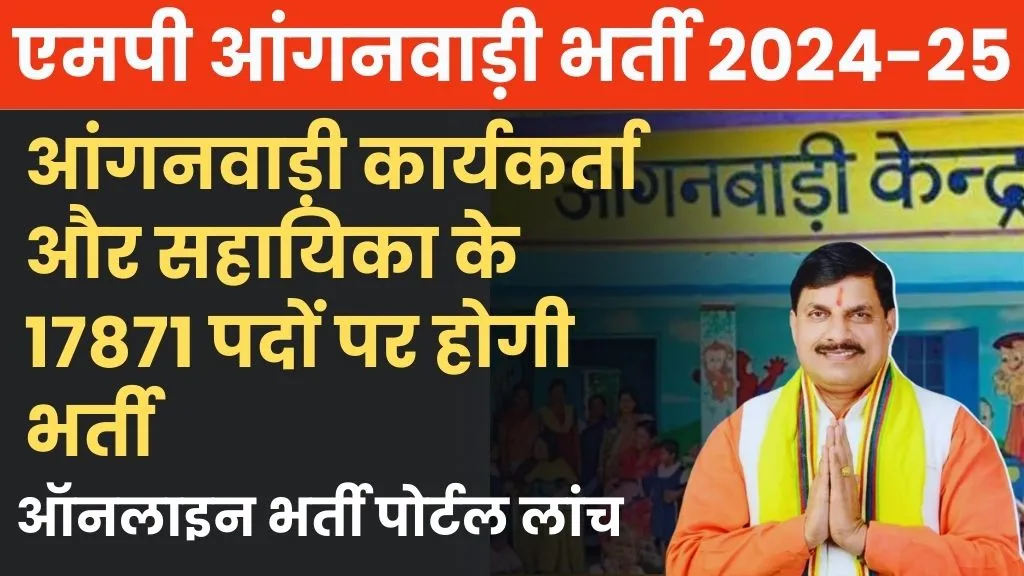 MP Anganwadi 17871 posts Vacancy