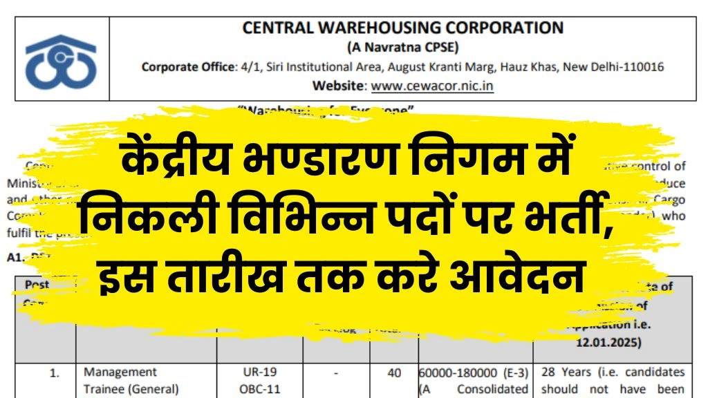 CWC Recruitment 2024