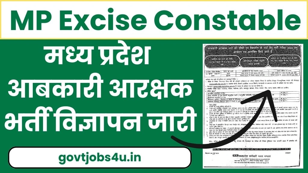 MP Excise Constable Recruitment 2025