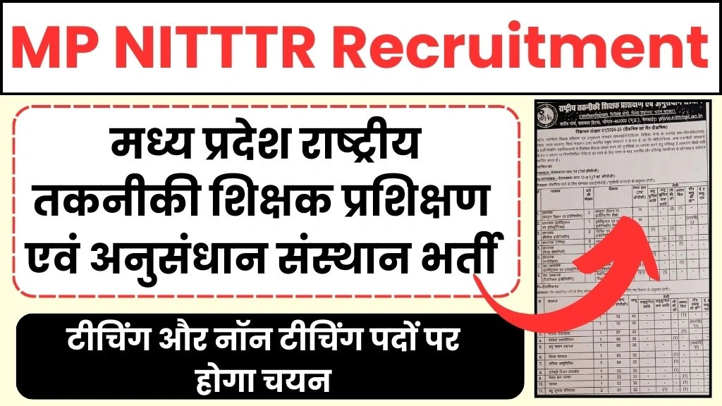 MP NITTTR Recruitment 2025