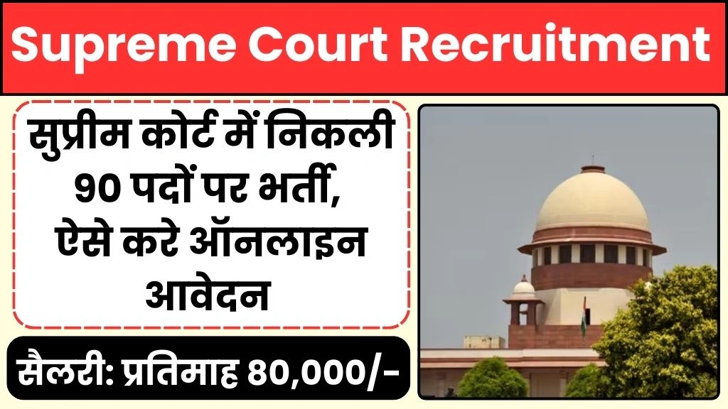 Supreme Court Recruitment 2025